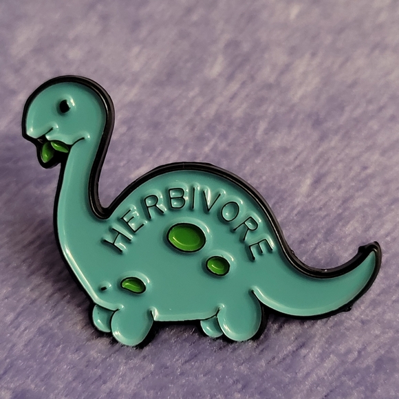 Dinosaur Herbivore Enamel Pin - Picture 5 of 10